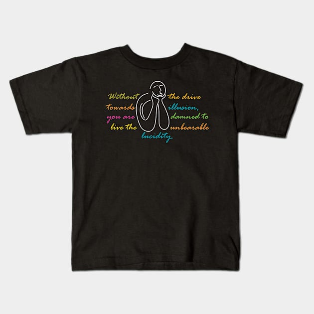 Spiritual quote about life Kids T-Shirt by jazzworldquest